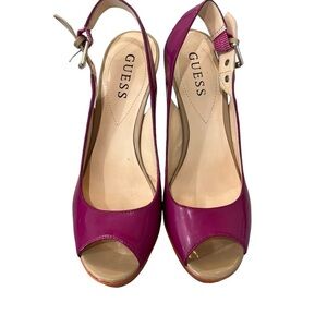 EUC! Guess ColorBlock Heels, Size 6.5